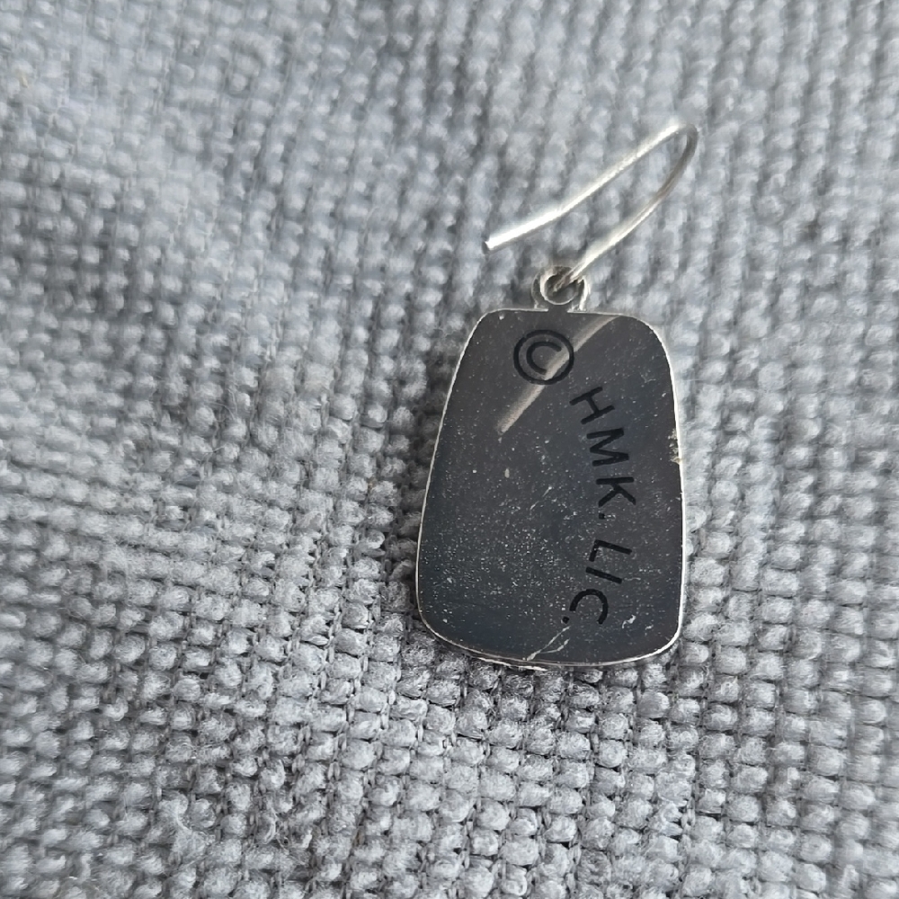 Hallmark Silver and Cream Earrings - Picture 5 of 5